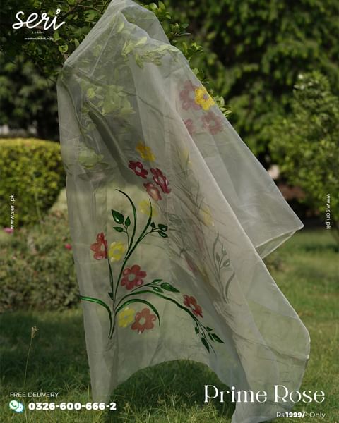 Prime Rose • Organza Dupatta