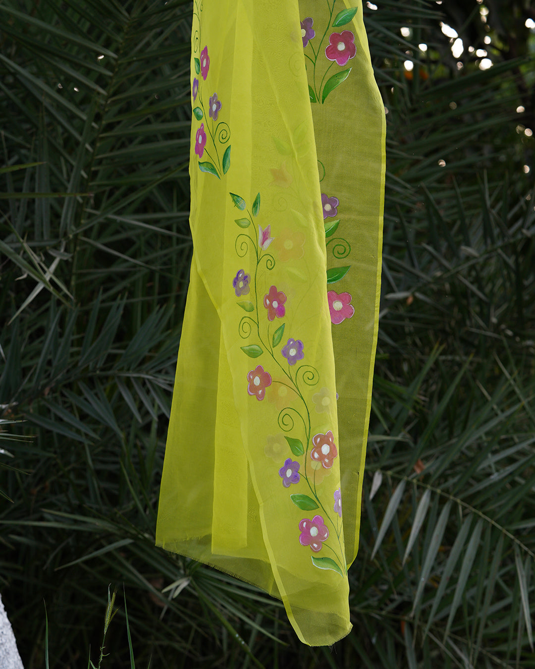 Primroses • Organza Dupatta