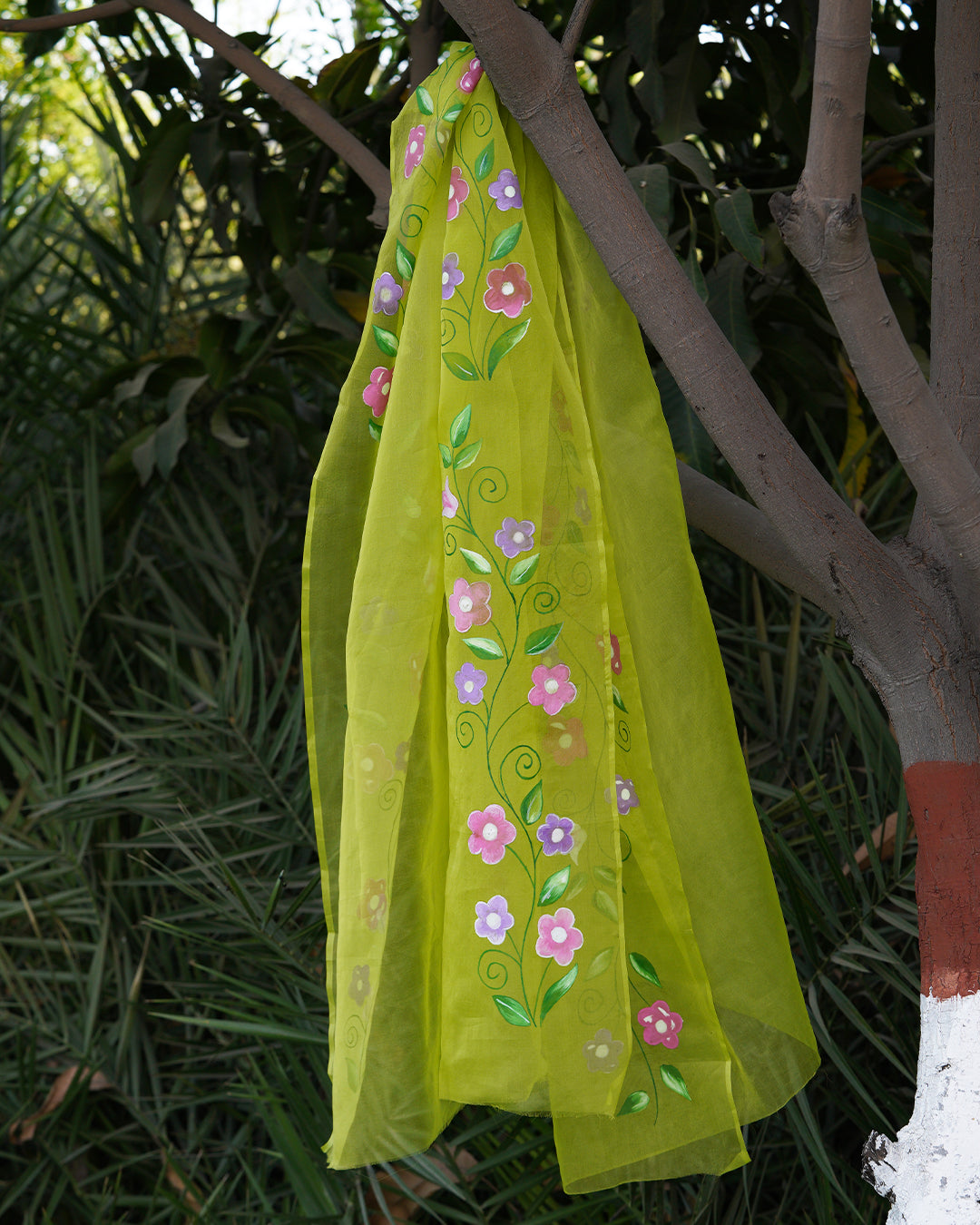Primroses • Organza Dupatta