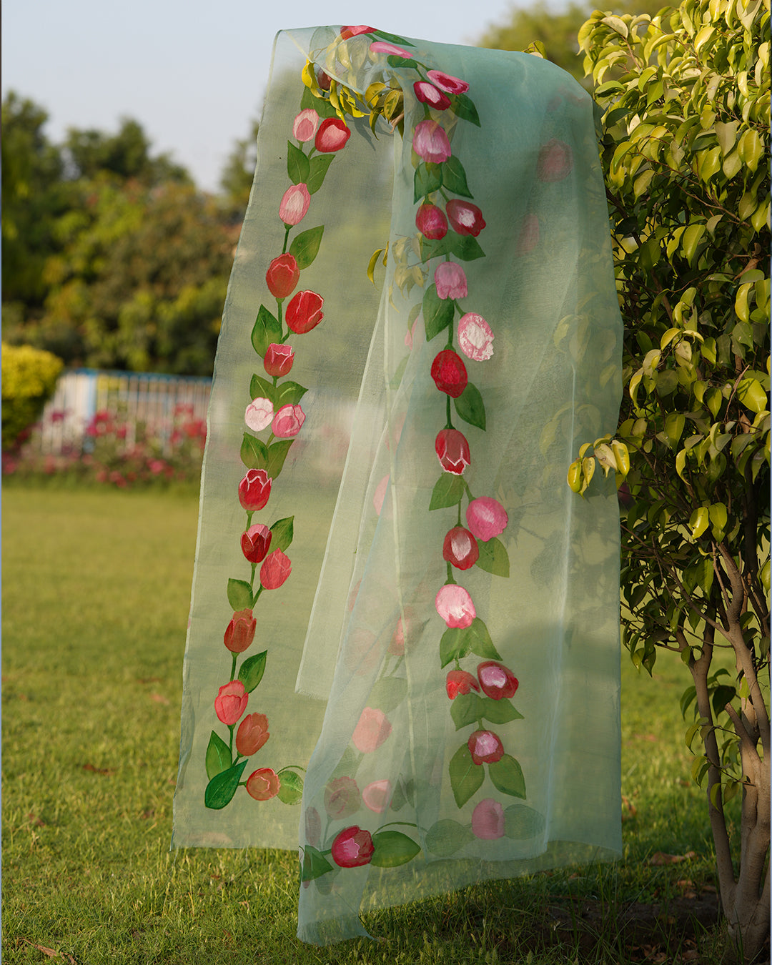 Didier's Tulip • Organza Dupatta