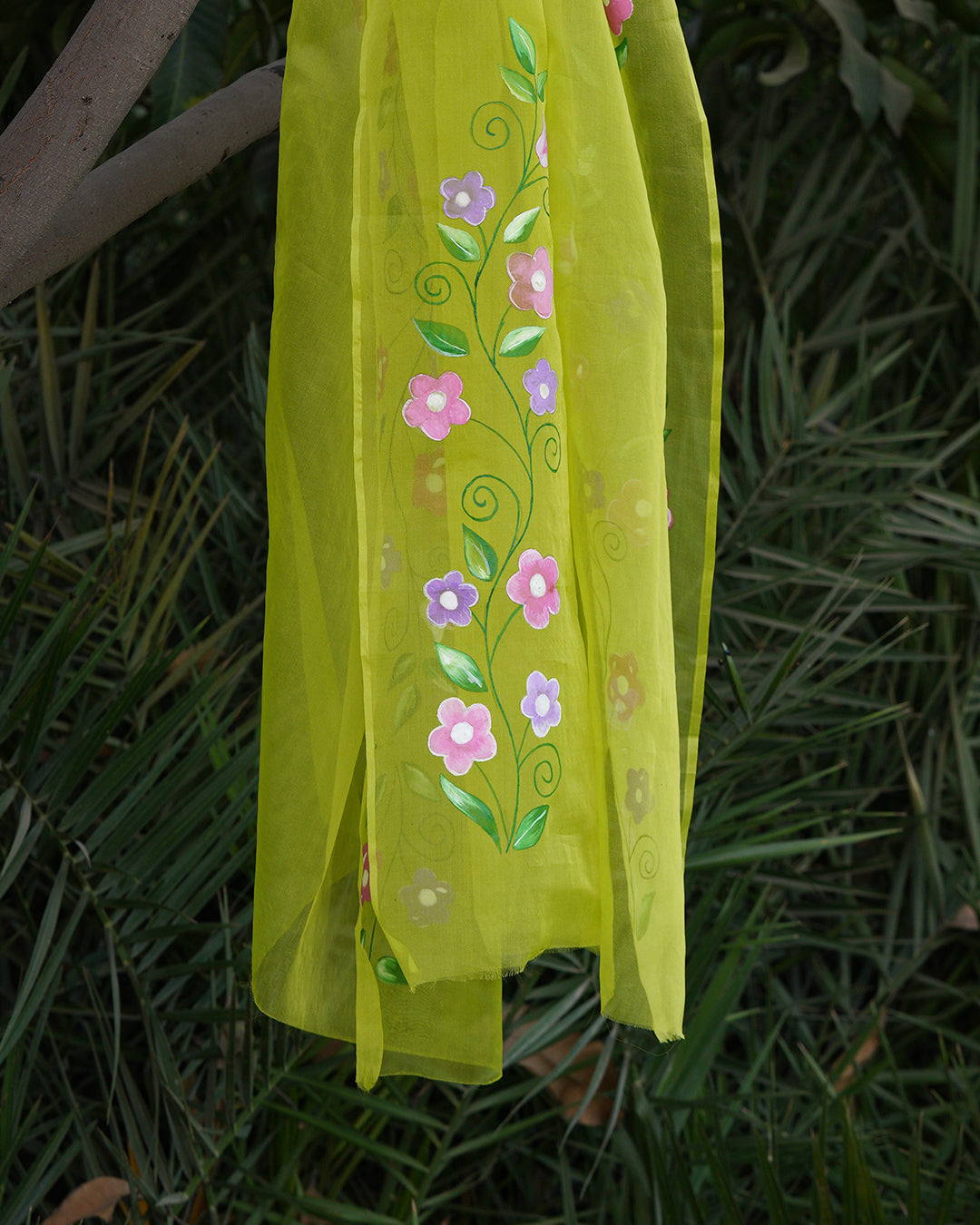Primroses • Organza Dupatta