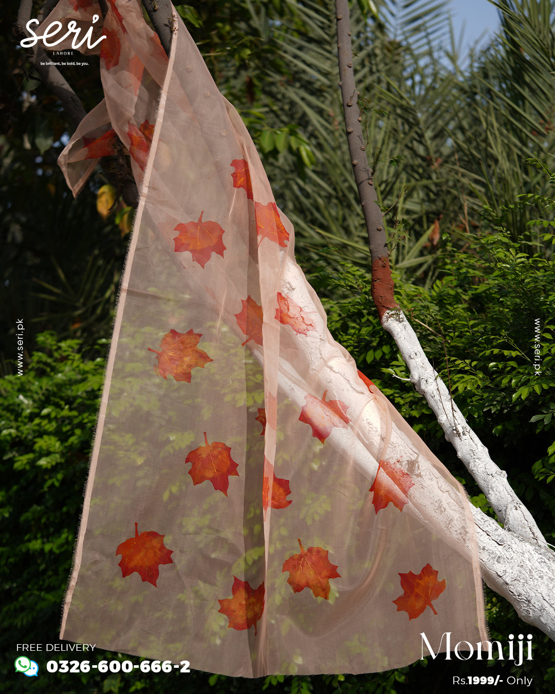 Momiji • Organza Dupatta