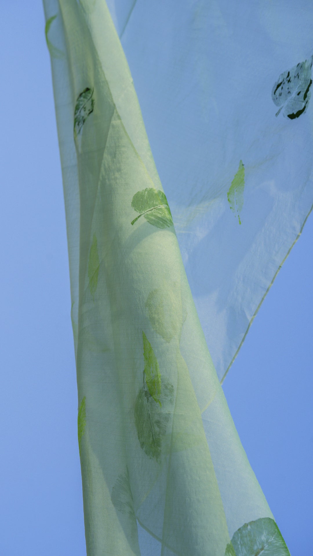 Fresh Leaf • Organza Dupatta