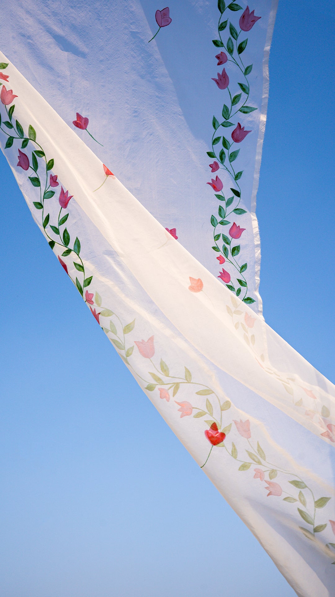 Spring Flowers • Organza Dupatta