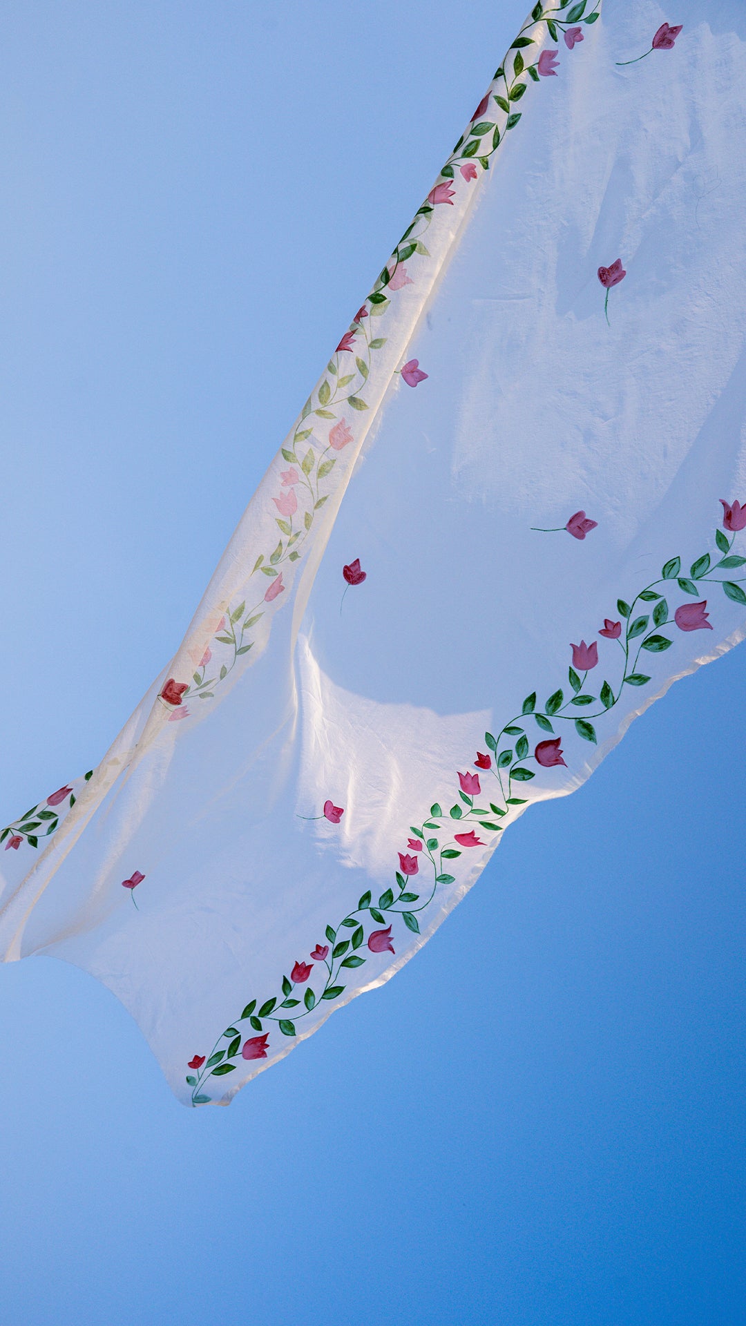 Spring Flowers • Organza Dupatta