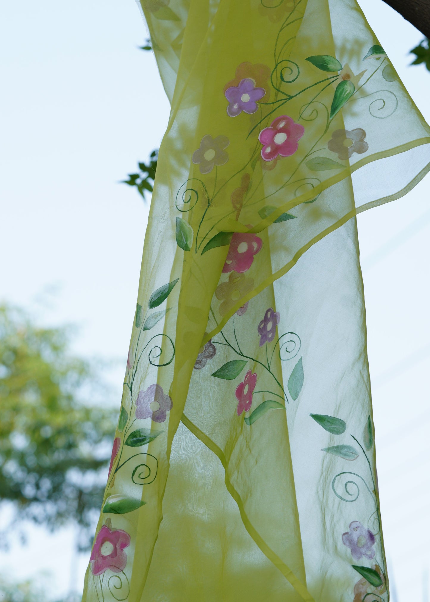 Primroses • Organza Dupatta